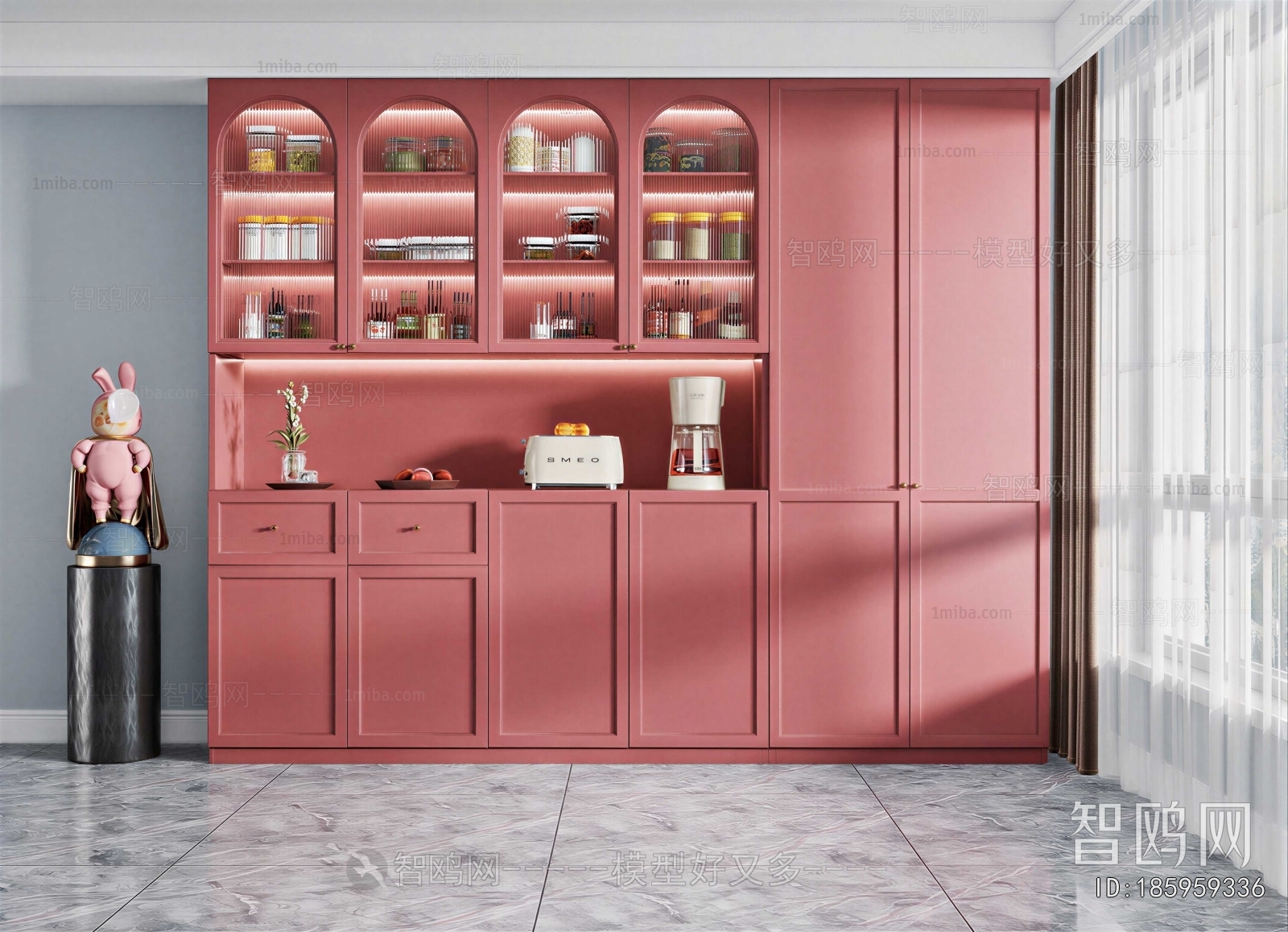 Simple European Style Sideboard