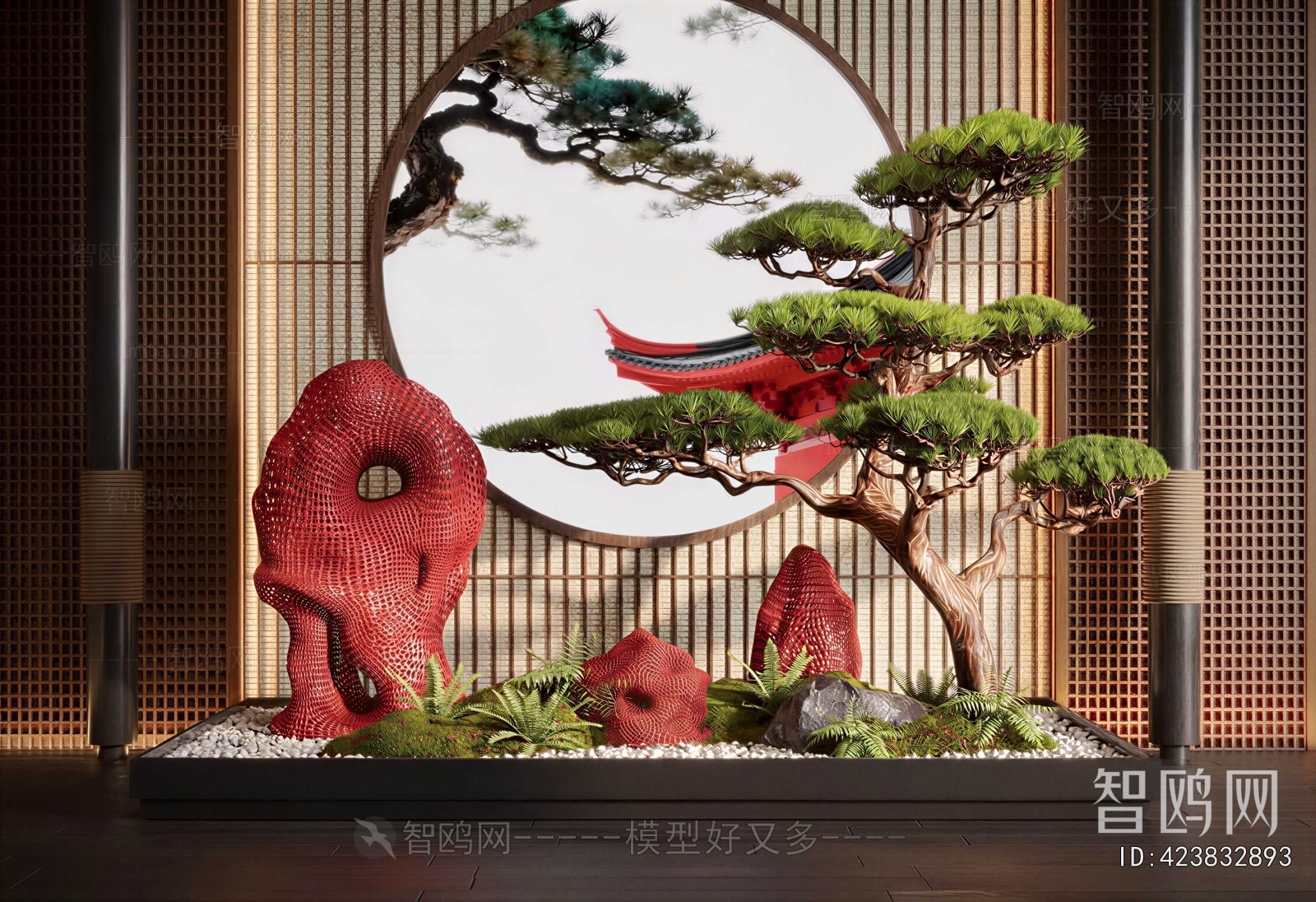 New Chinese Style Plant Landscaping