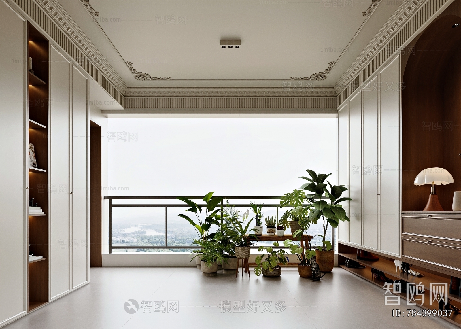 French Style Hallway