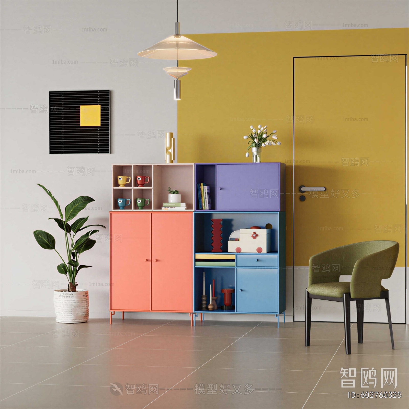 Nordic Style Decorative Cabinet