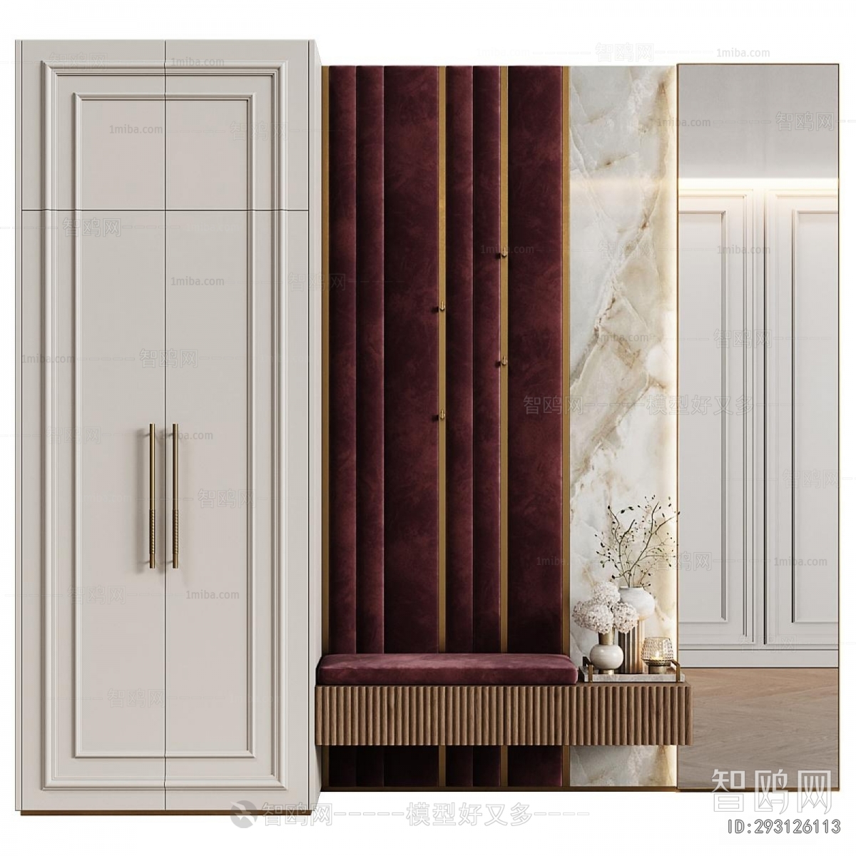 Simple European Style Shoe Cabinet