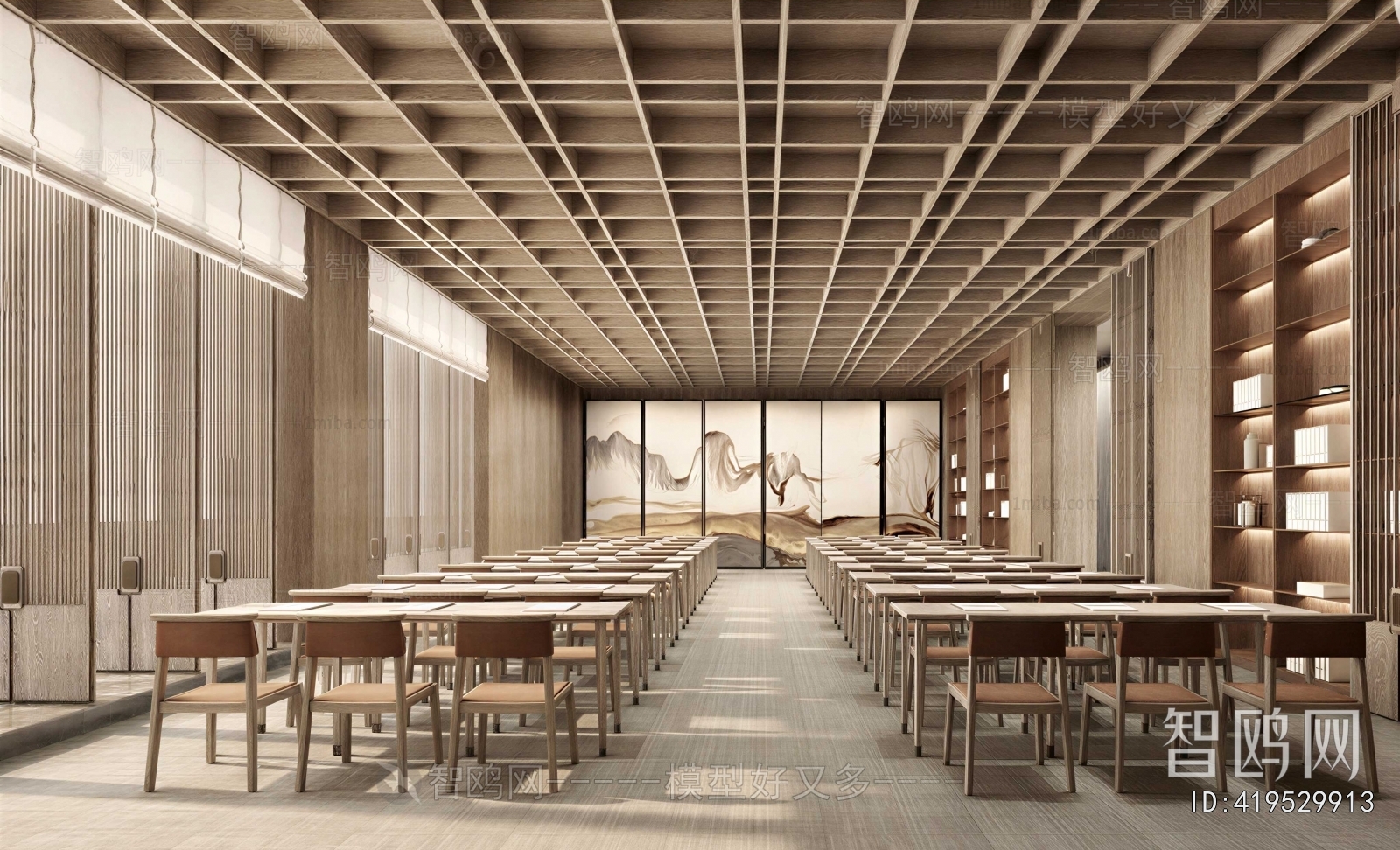 New Chinese Style Calligraphy Classroom