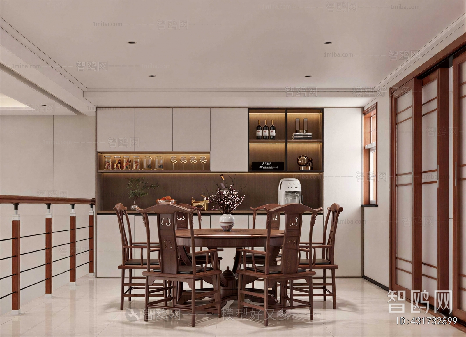 New Chinese Style Dining Room