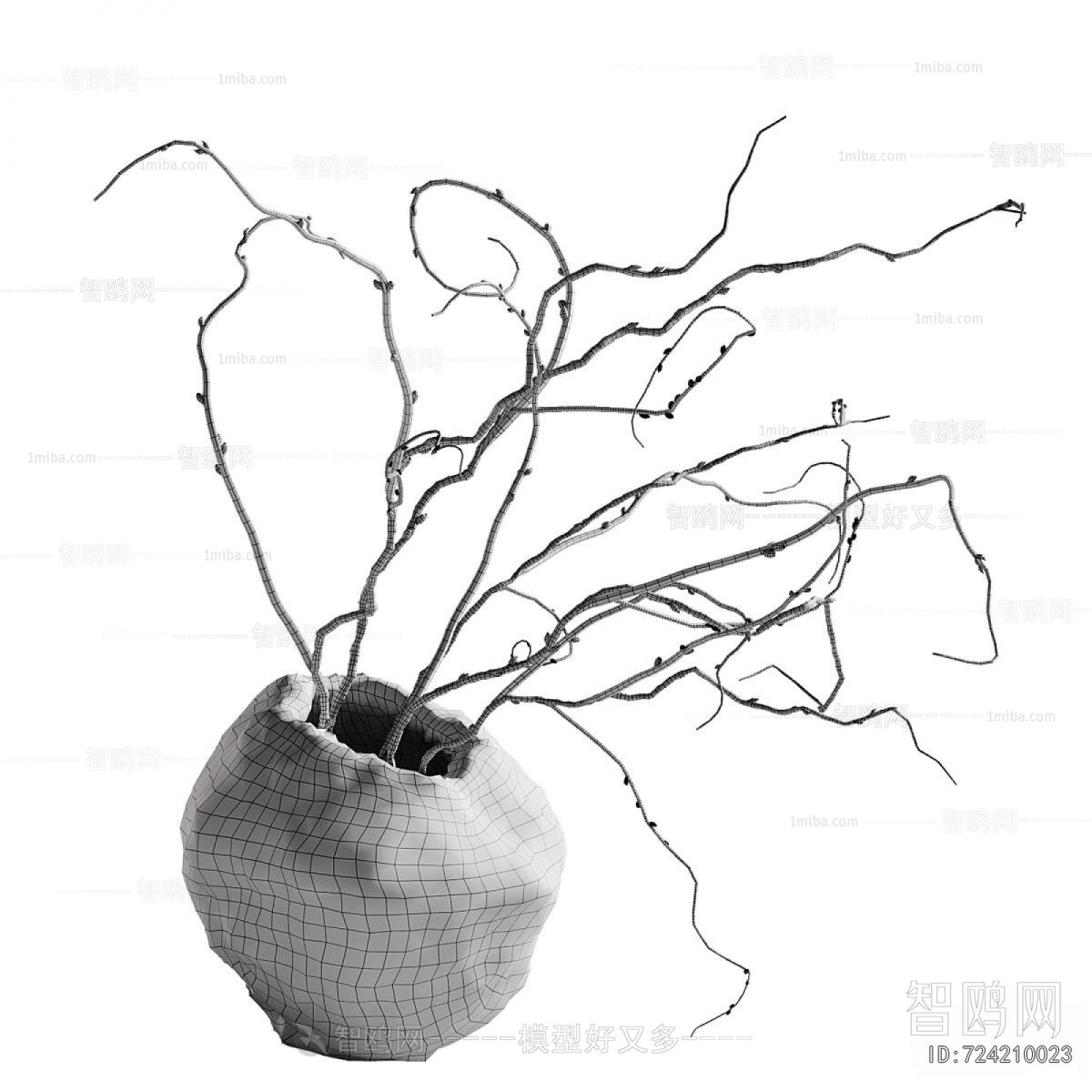 Wabi-sabi Style Dried Branch