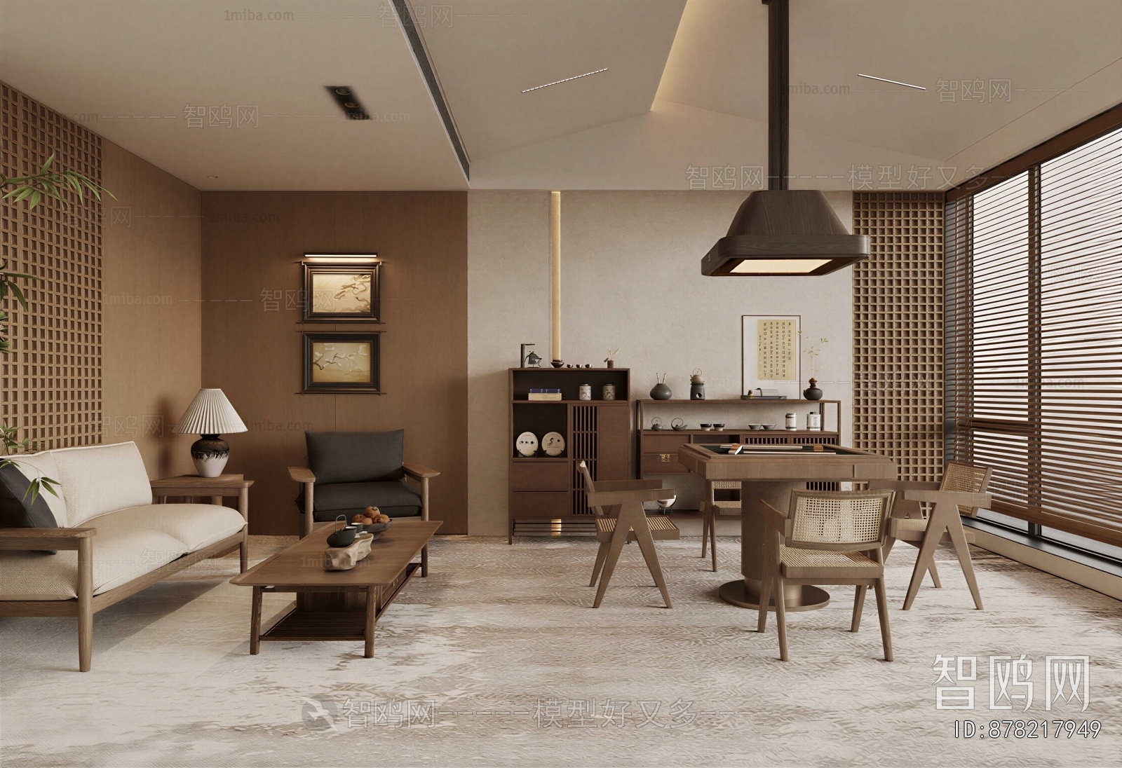 New Chinese Style Chess And Card Room