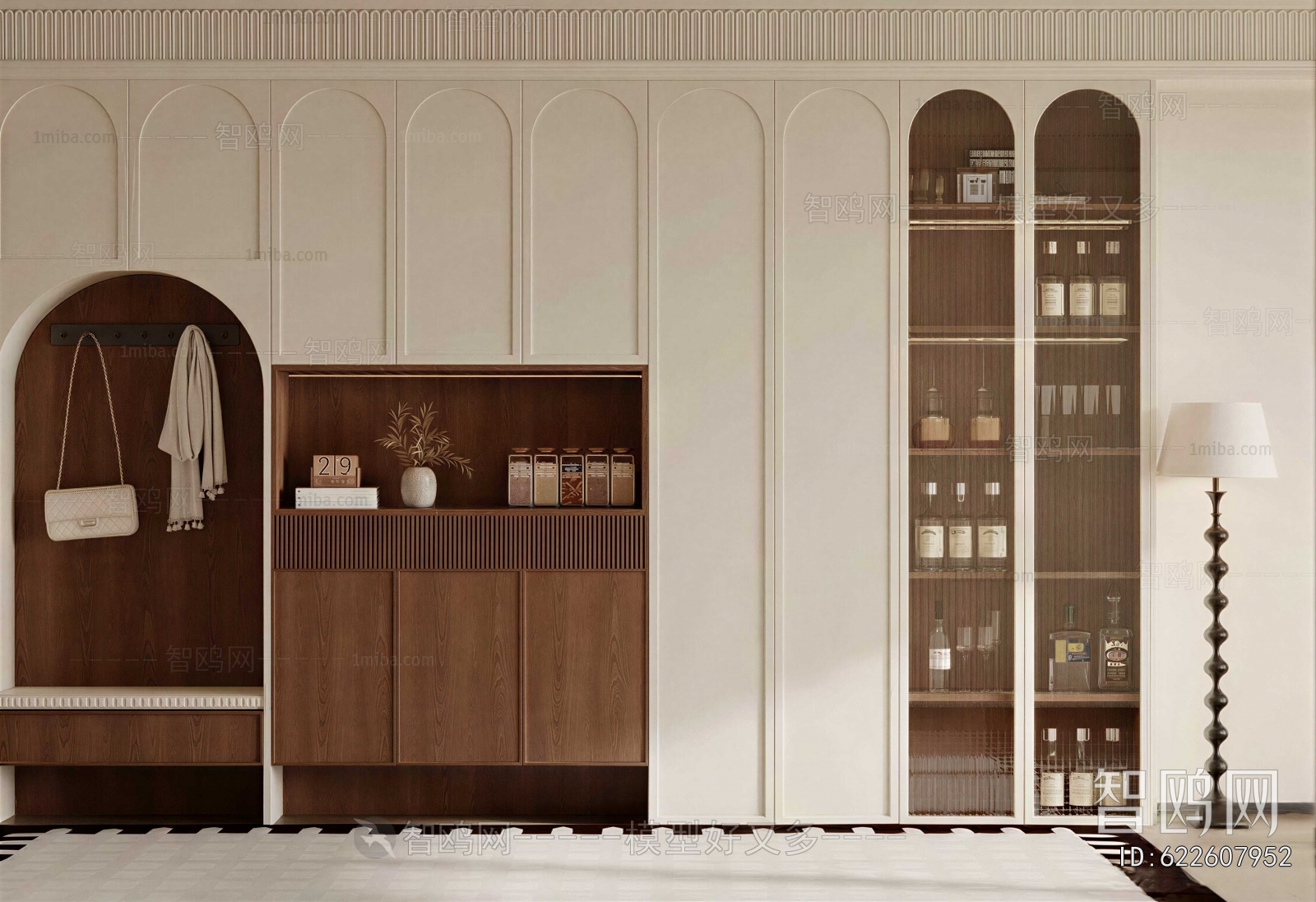 French Style Shoe Cabinet