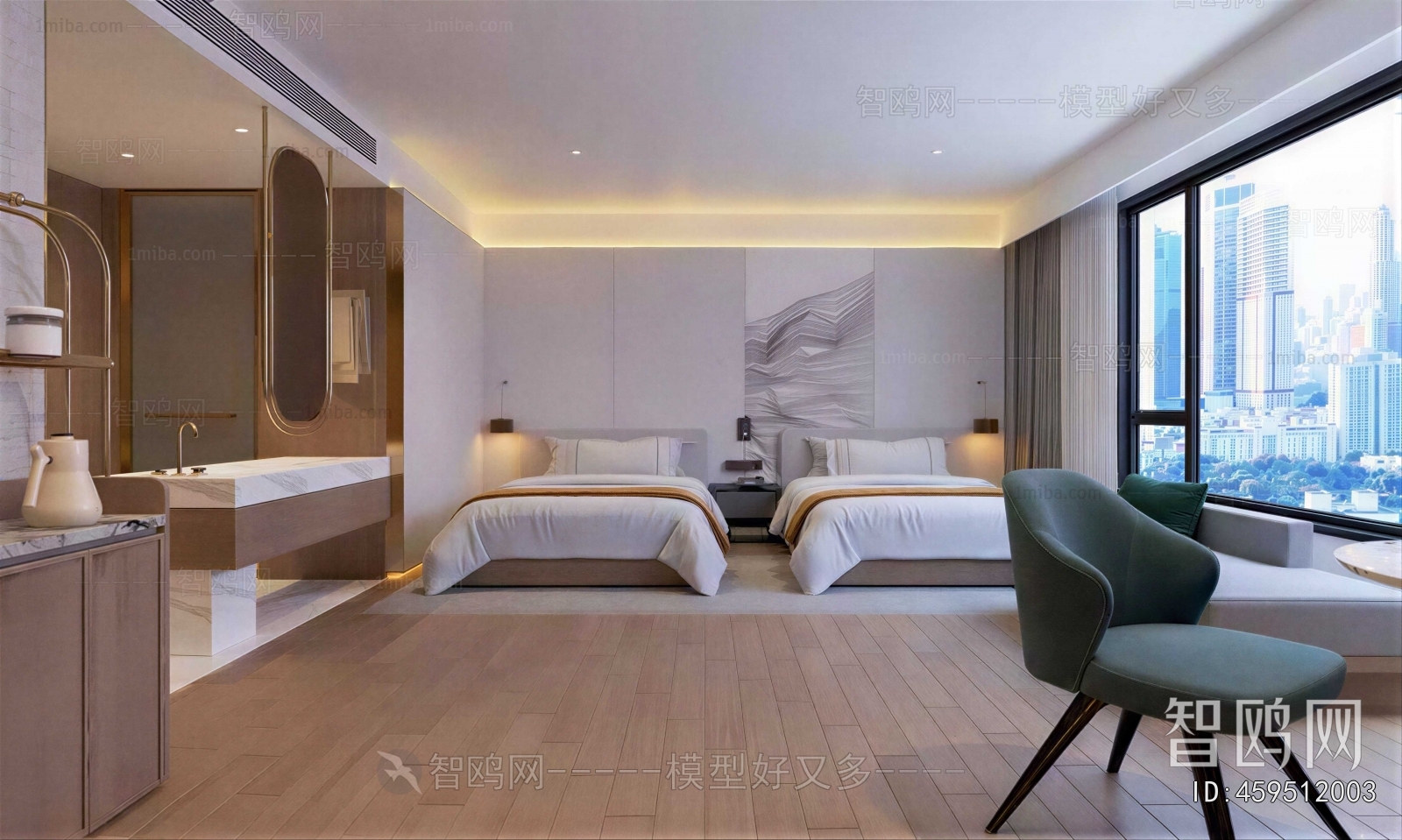 Modern Guest Room