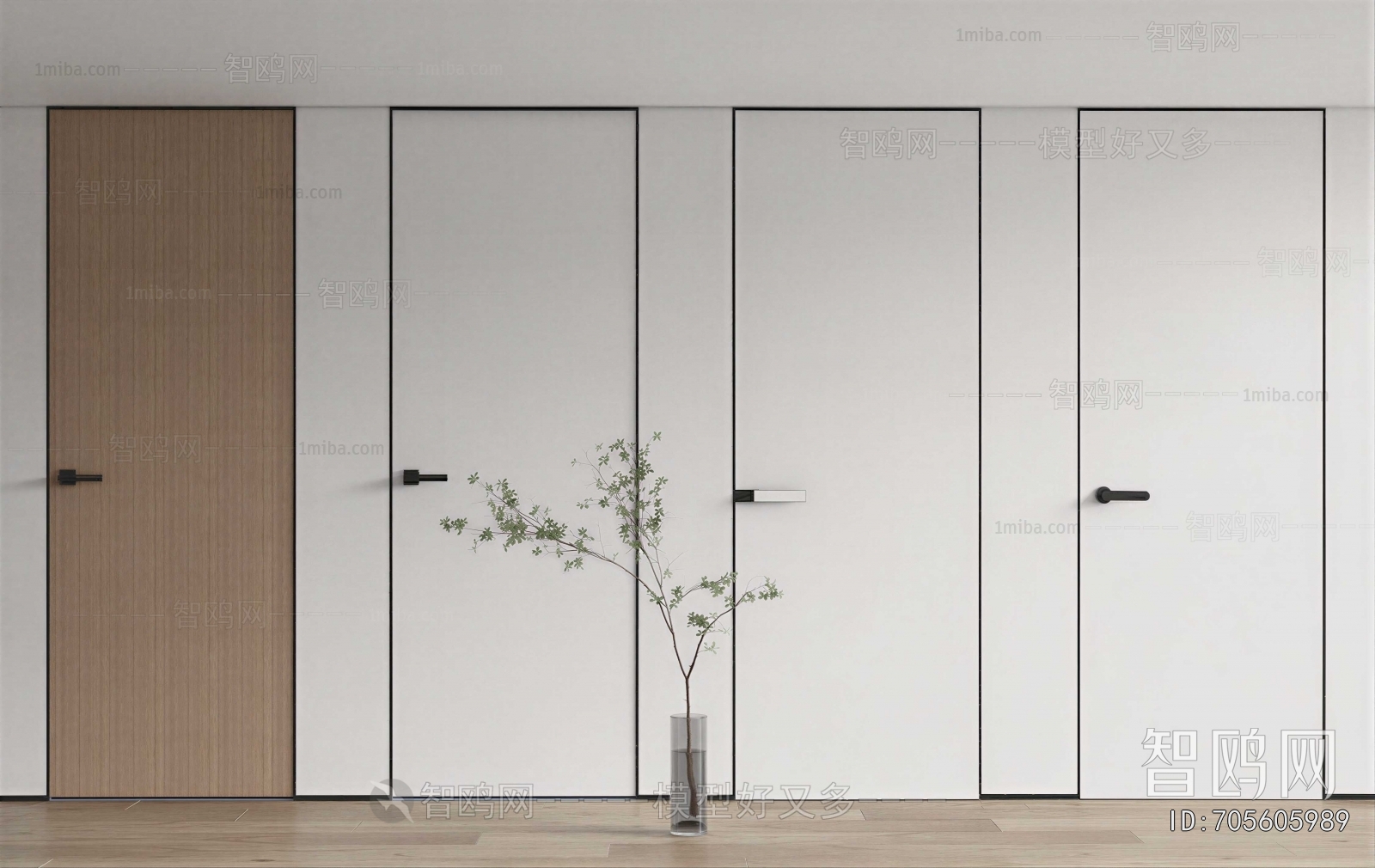 Modern Single Door