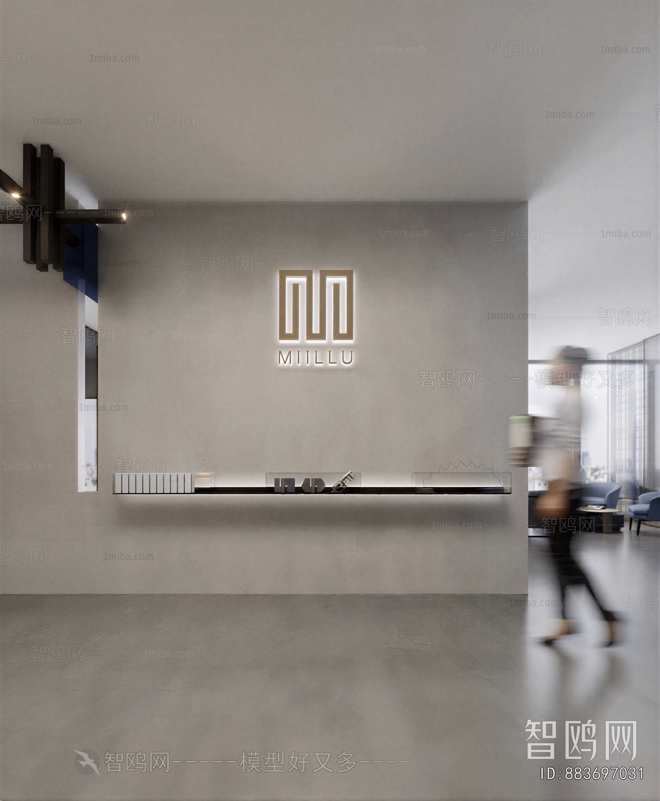 Modern Office Reception Desk