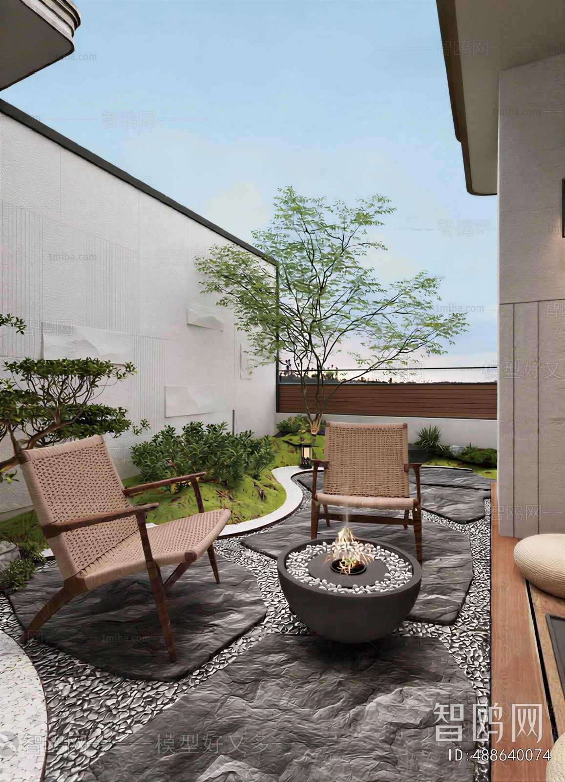 Modern Courtyard/landscape