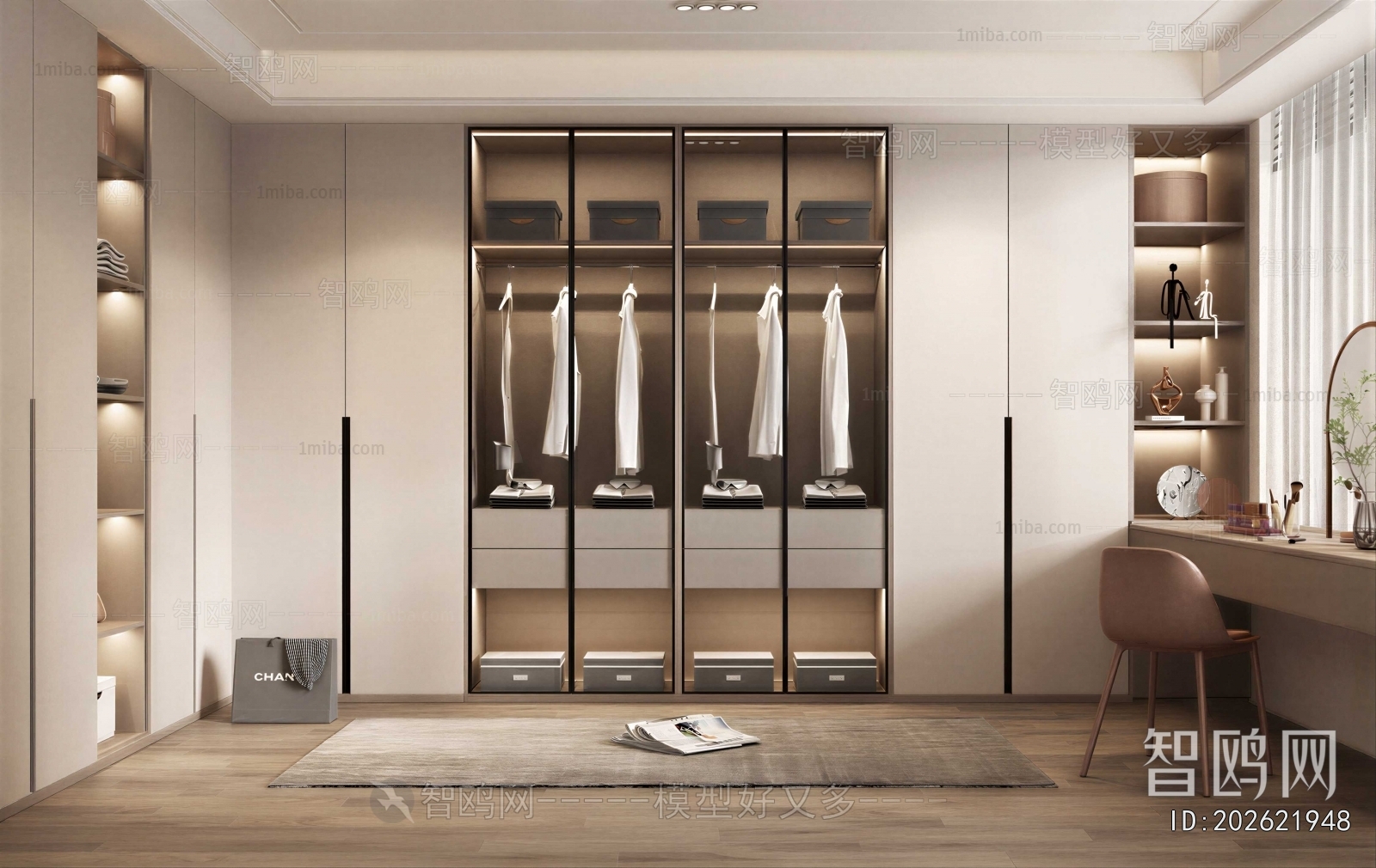 Modern Clothes Storage Area