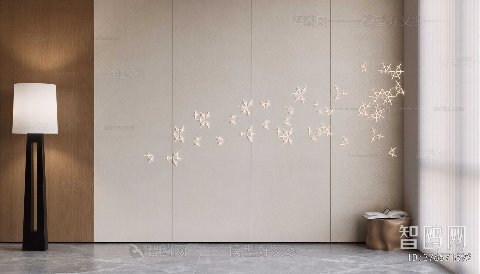 New Chinese Style TV Wall