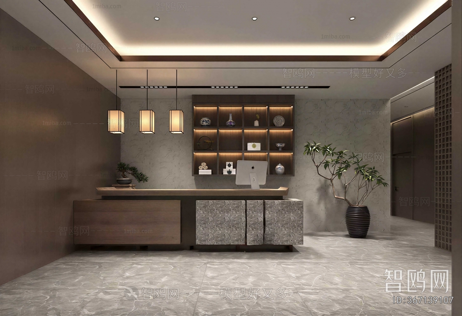 New Chinese Style Lobby Hall