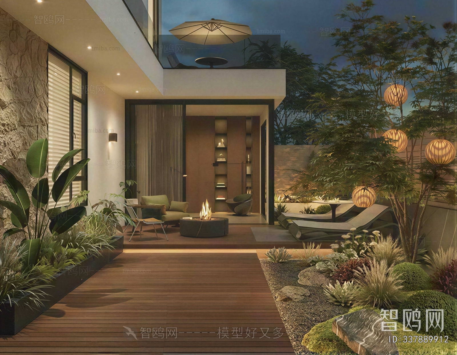 Modern Courtyard/landscape