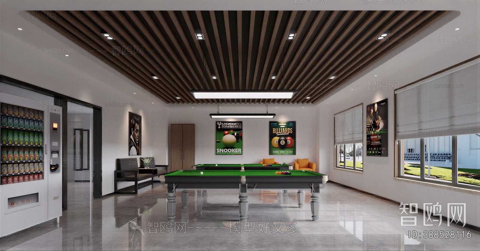 Modern Billiards Room