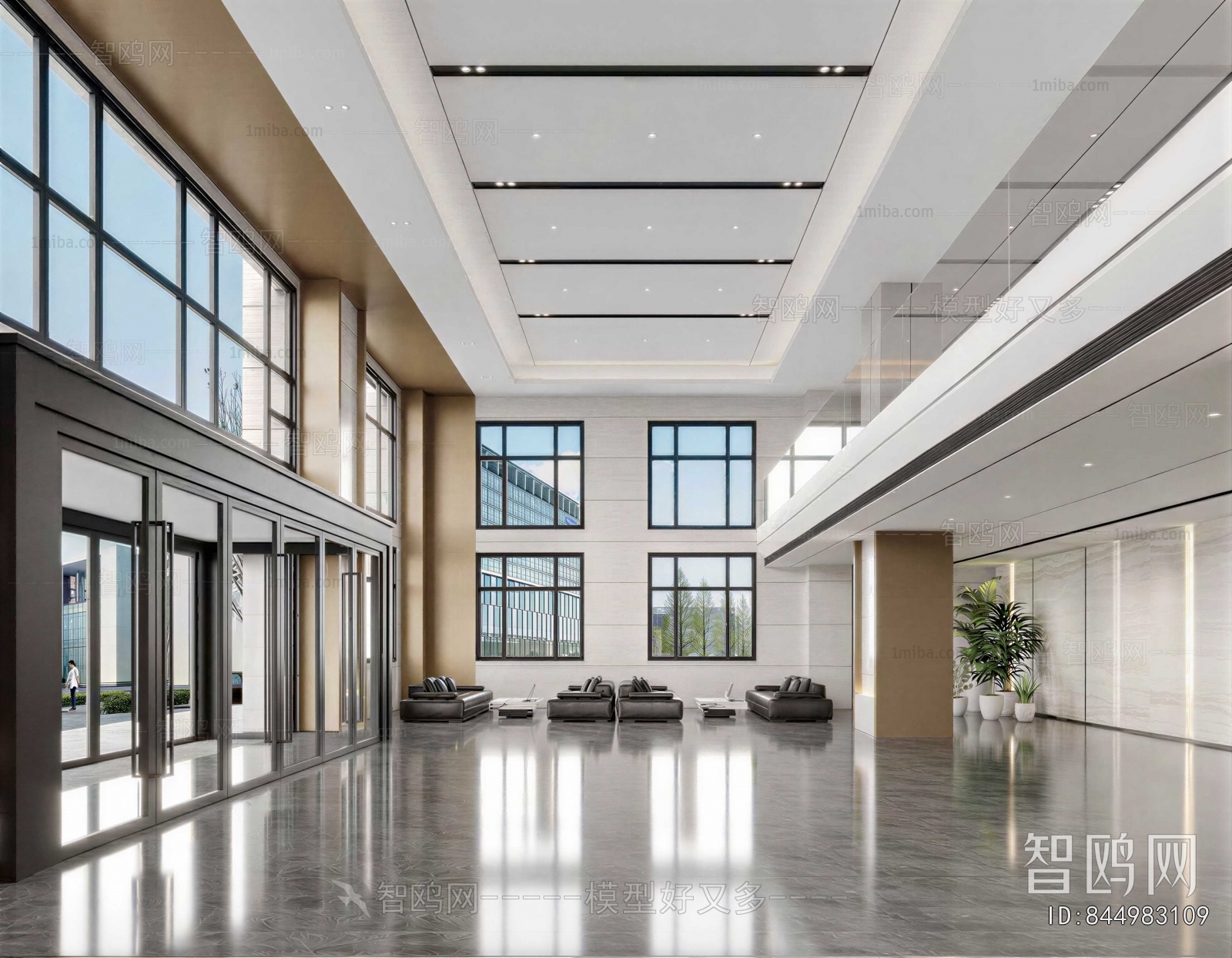 Modern Office Reception Desk