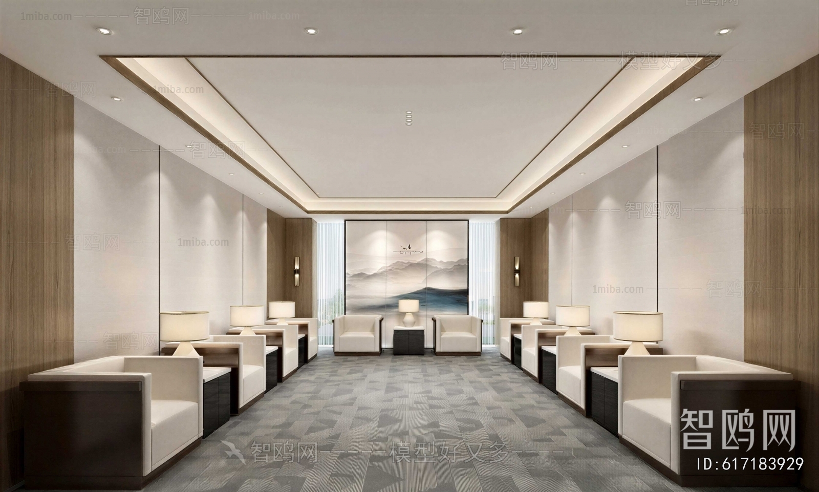 New Chinese Style Reception Room