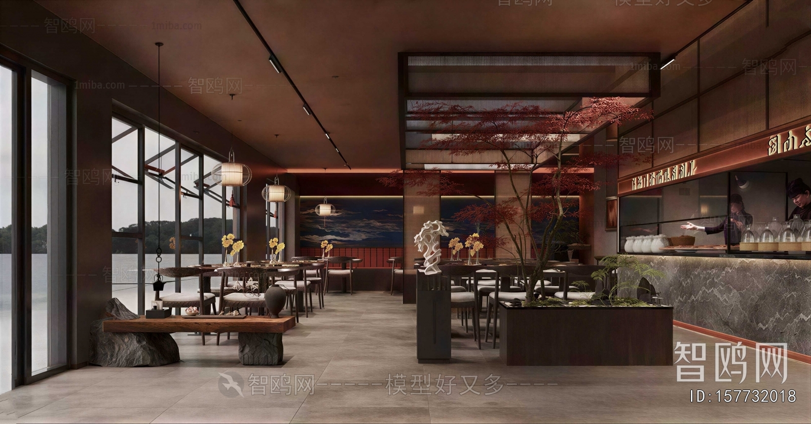 New Chinese Style Dining Room