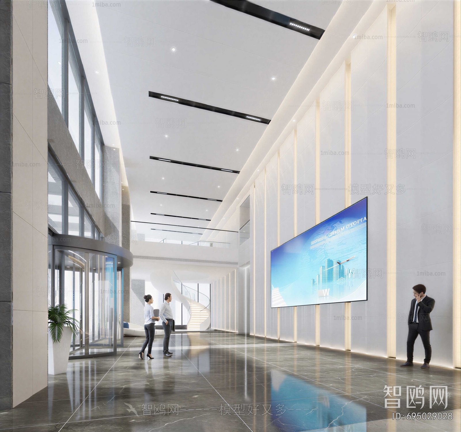 Modern Office Reception Desk