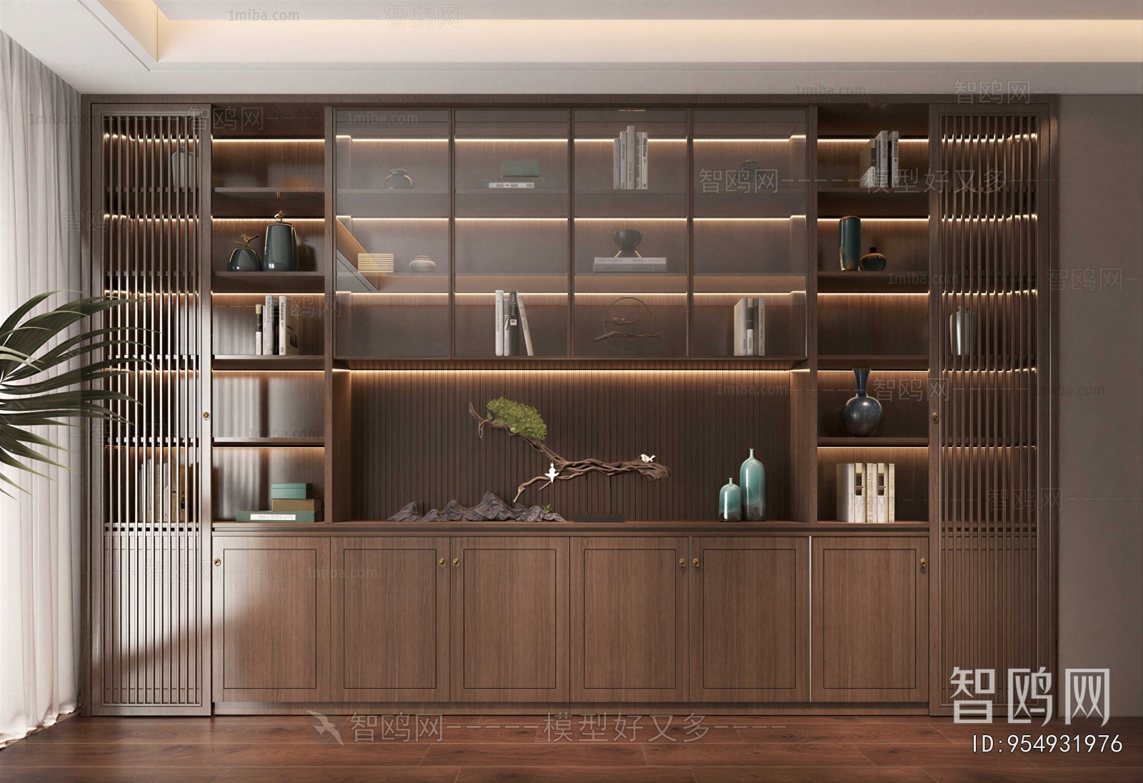 New Chinese Style Bookcase