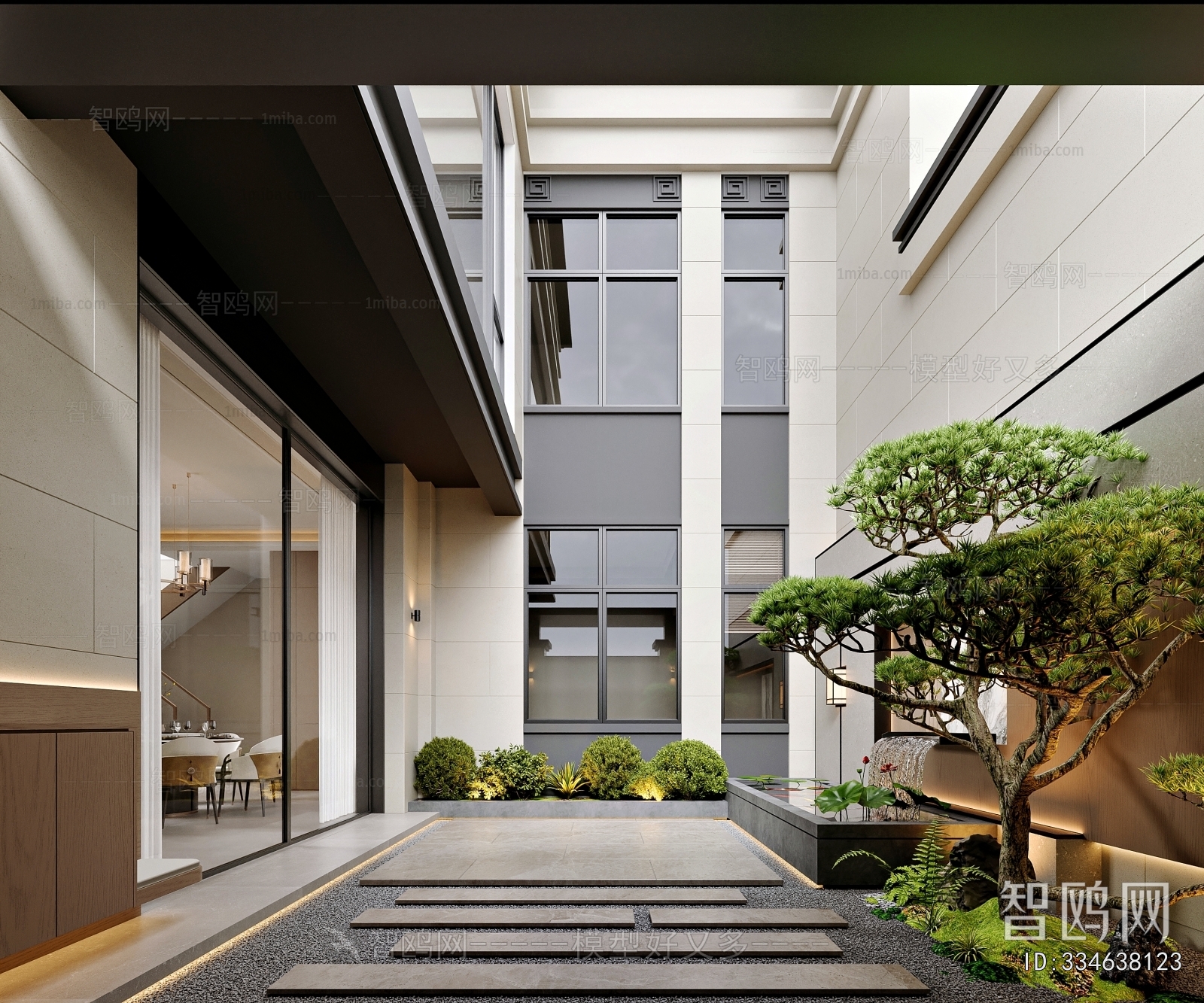 Modern Courtyard/landscape