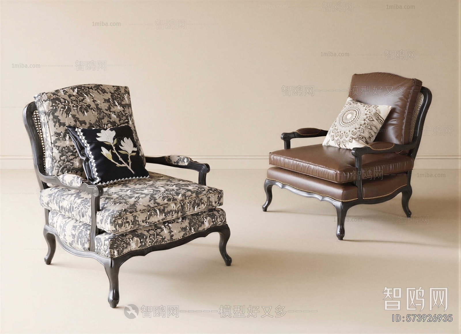 French Style Single Sofa