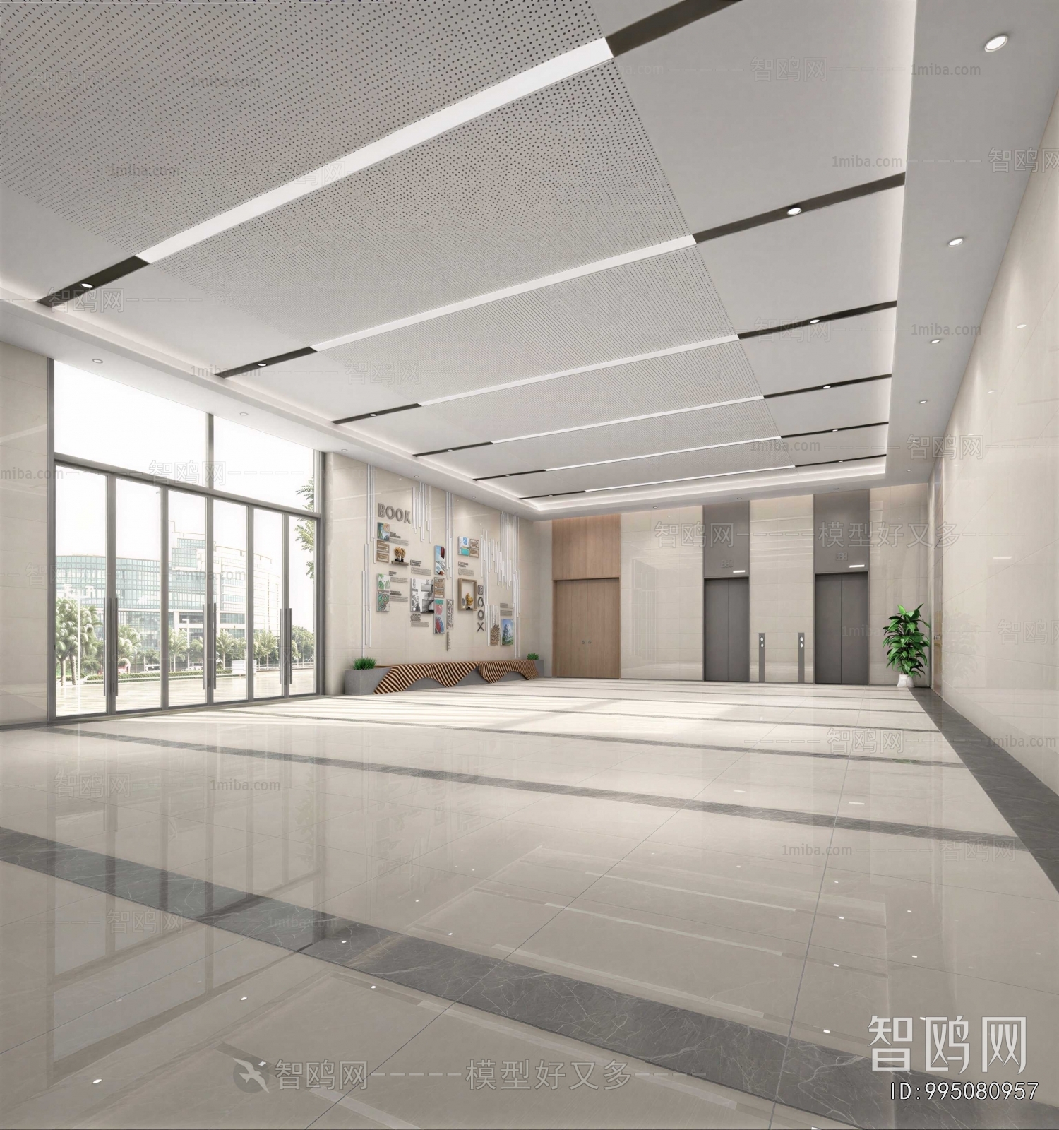 Modern Office Reception Desk