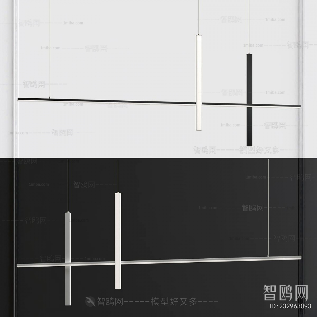 Modern Long Chandelier