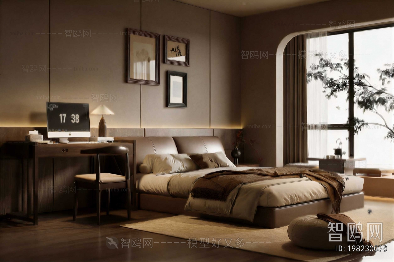 Wabi-sabi Style Bedroom