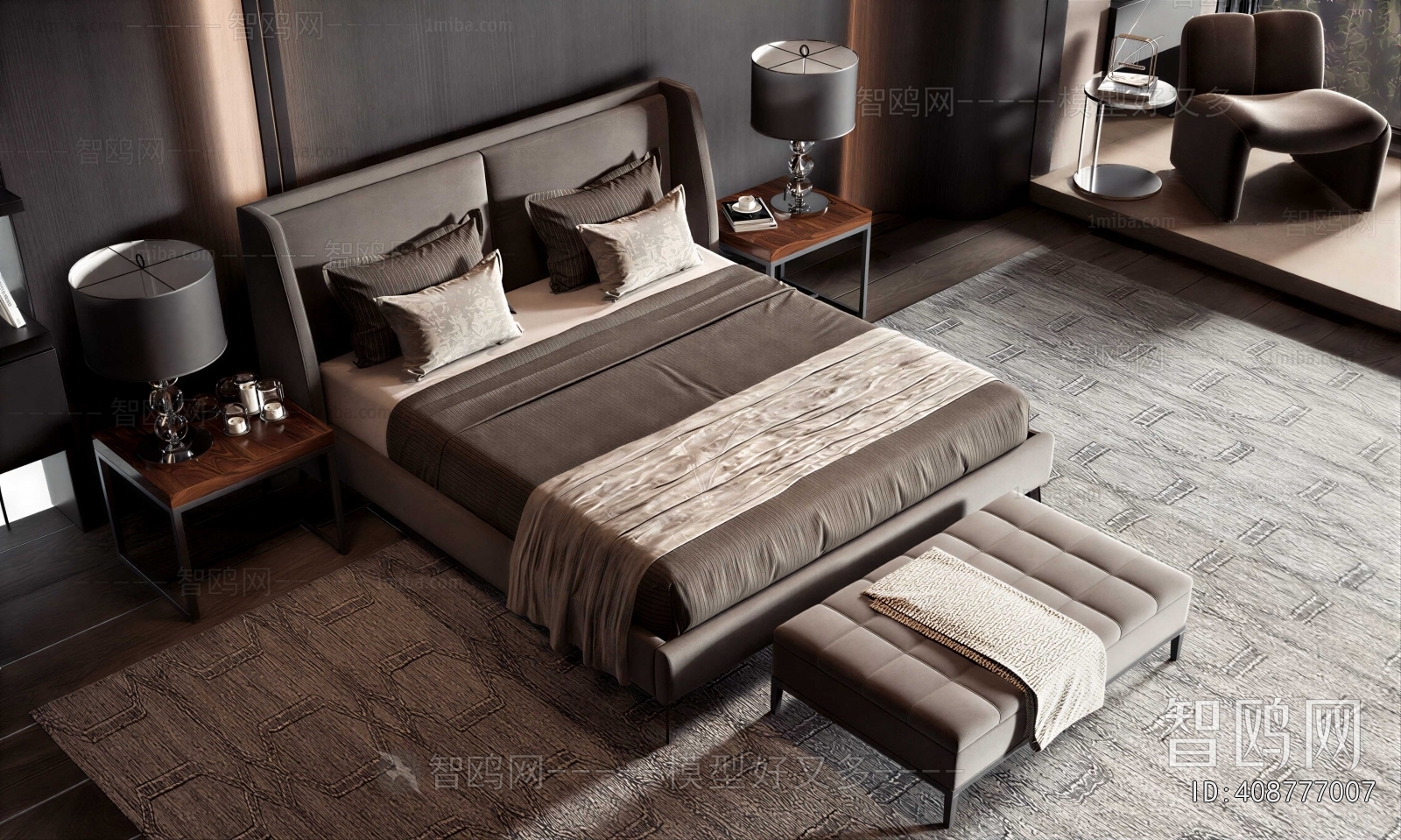 Modern Double Bed