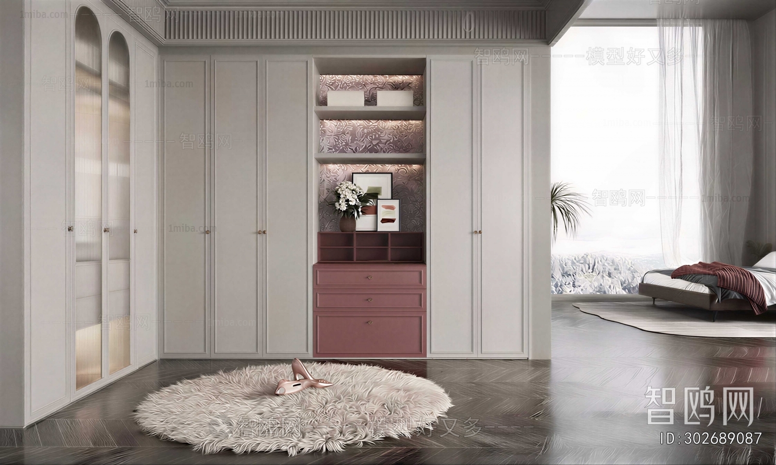 Modern Clothes Storage Area