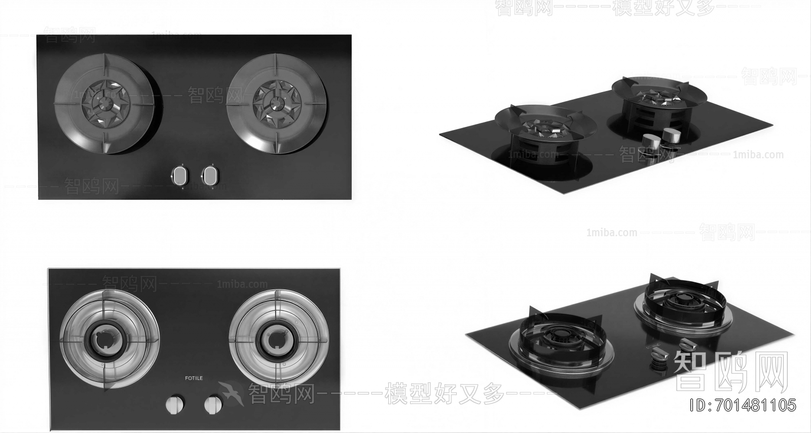 Modern Kitchen Electric Gas Range