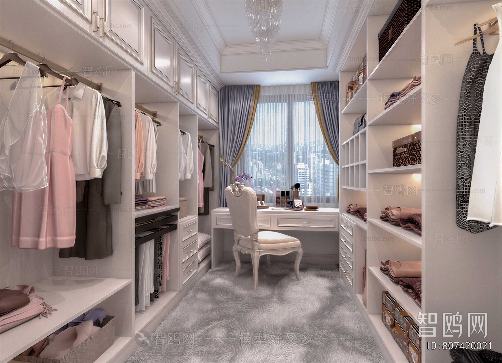 Nordic Style Clothes Storage Area