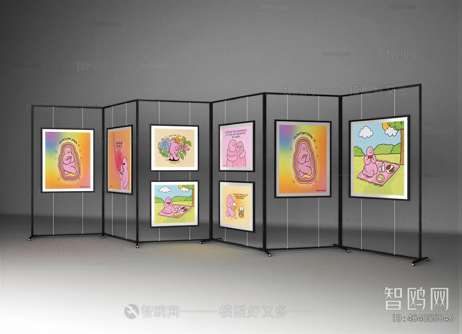 Modern Guide Board/bulletin Board