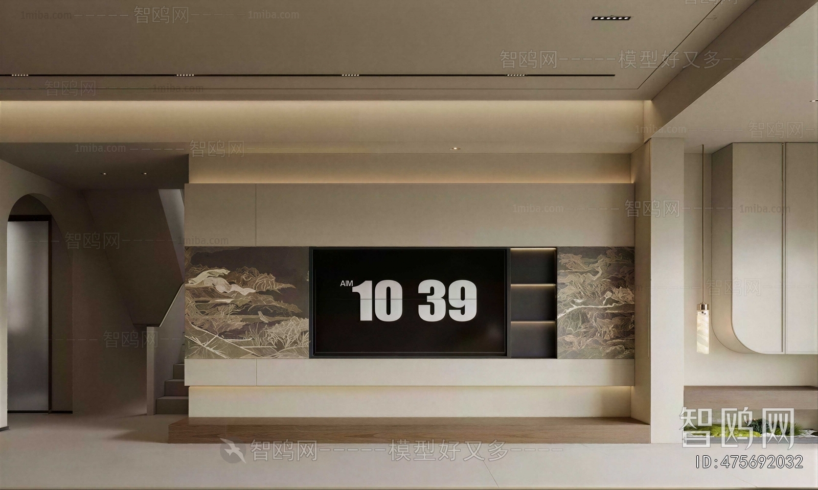 New Chinese Style TV Wall