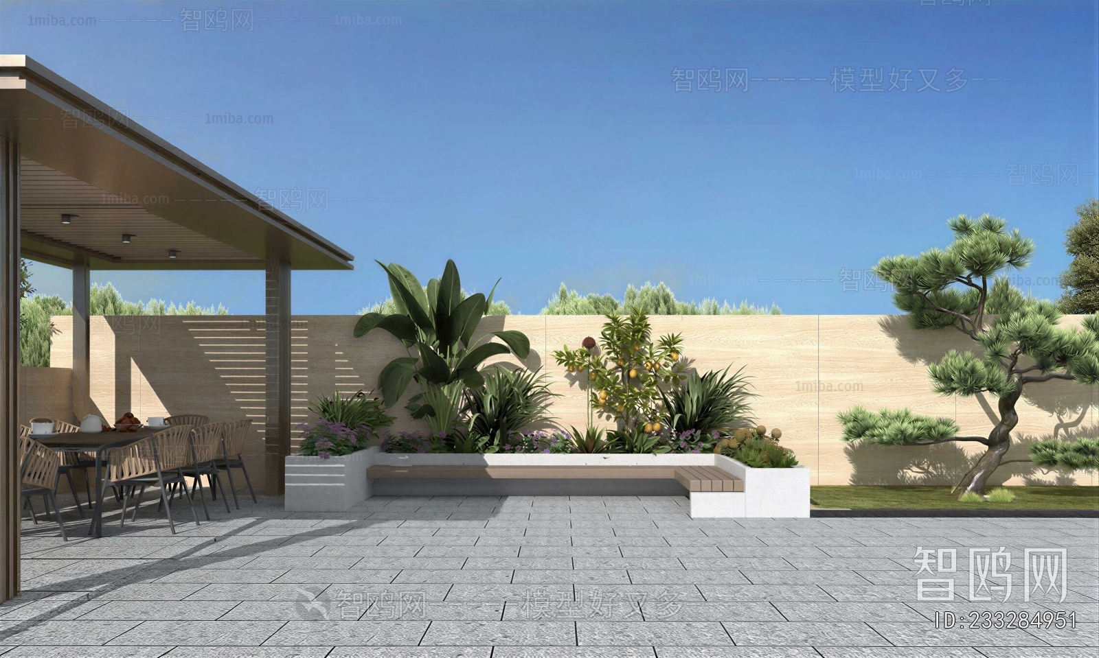 Modern Courtyard/landscape