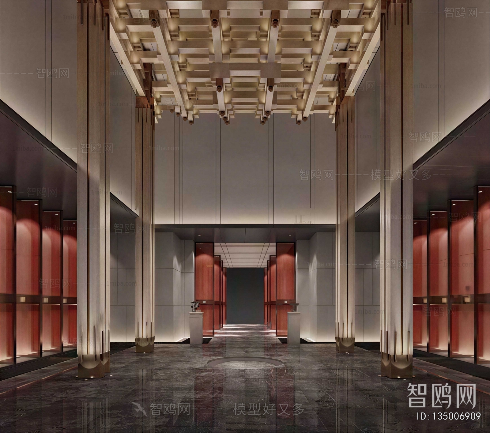 New Chinese Style Lobby Hall