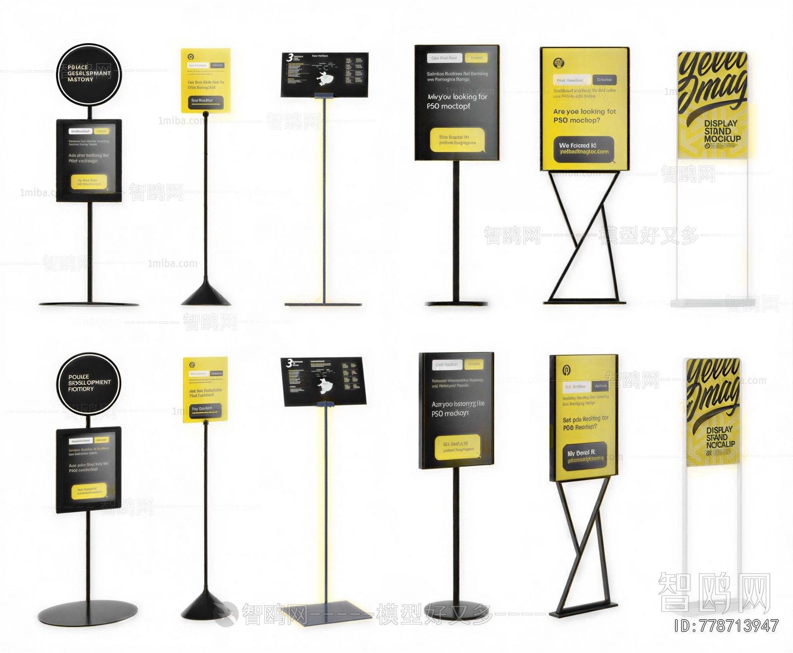 Modern Guide Board/bulletin Board