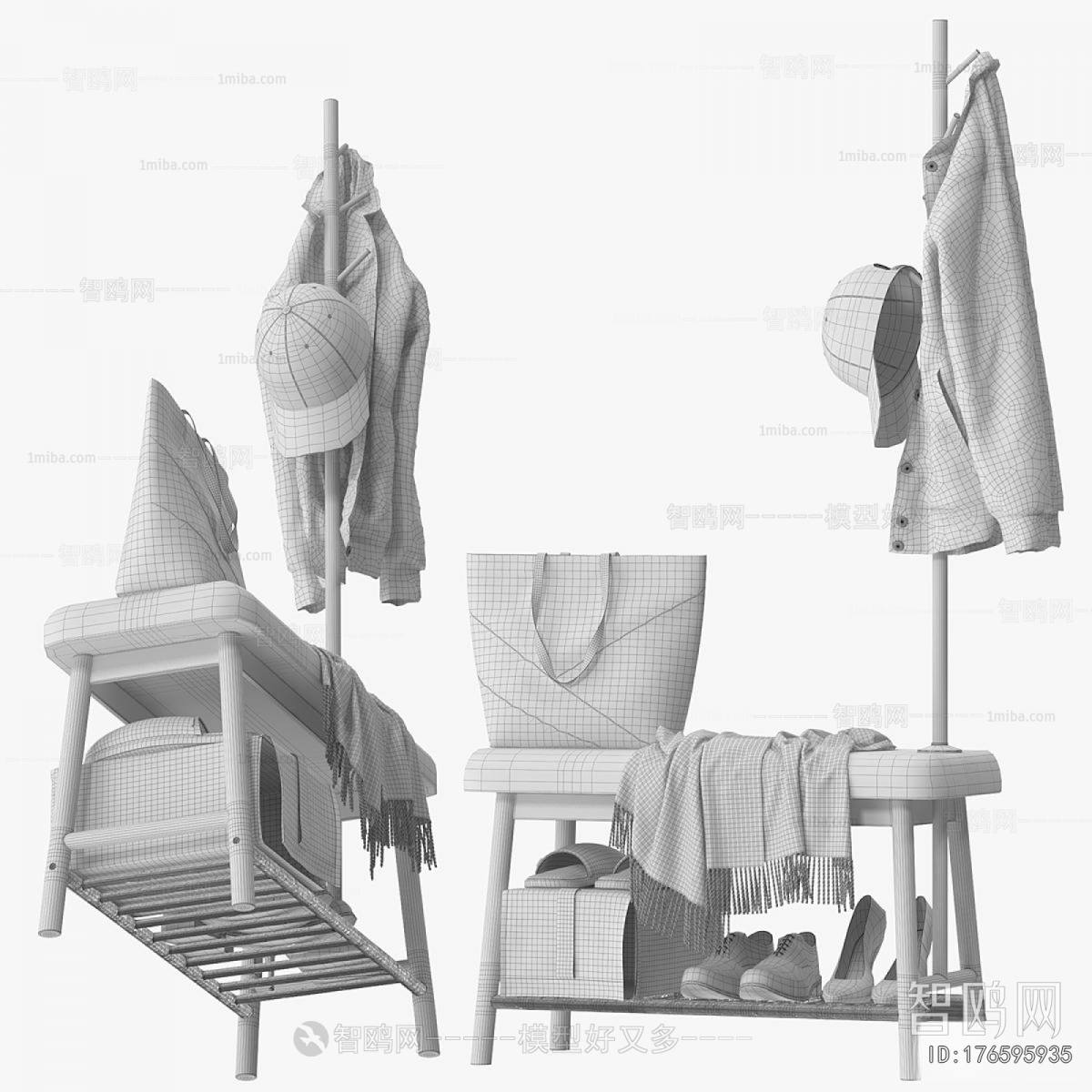 Modern Stool For Changing Shoes