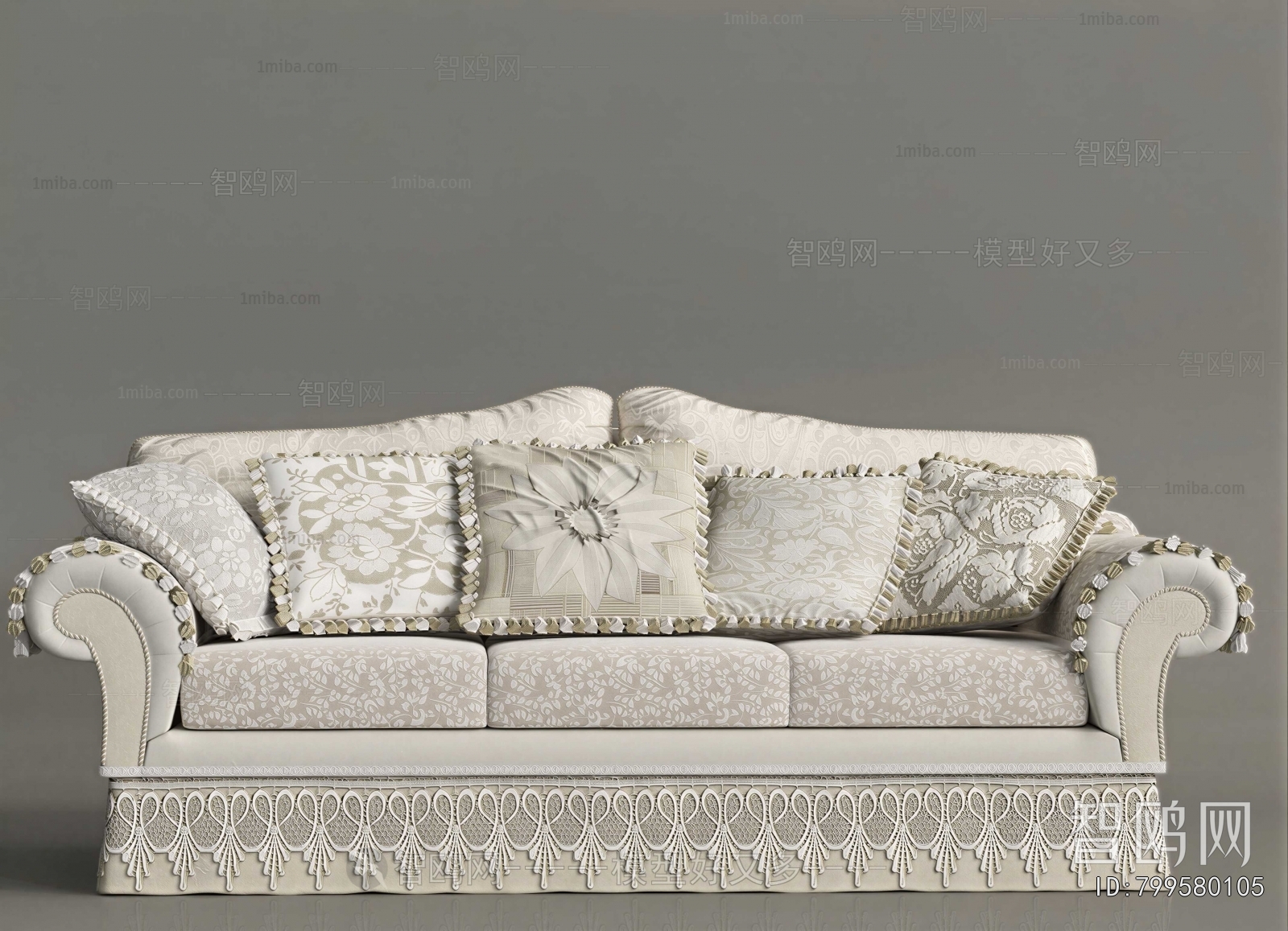 European Style Three-seat Sofa