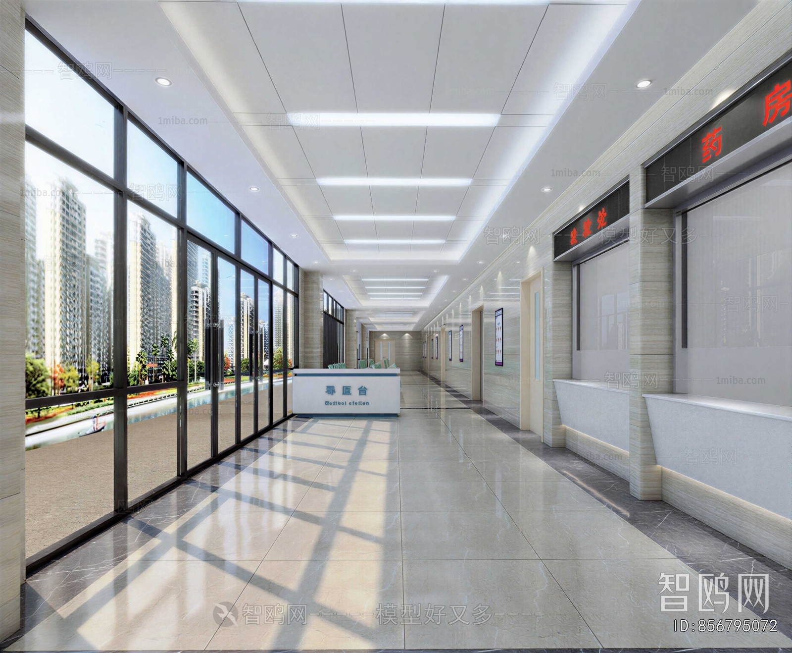 Modern Hospital Hall