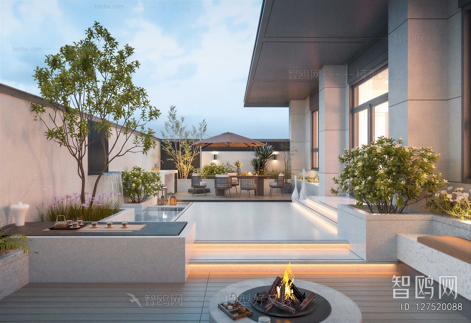 Modern Courtyard/landscape