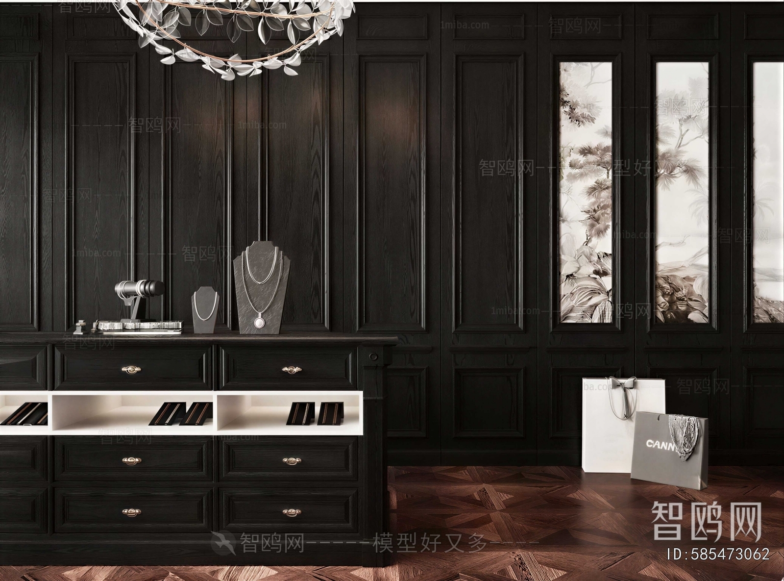 New Classical Style Clothes Storage Area