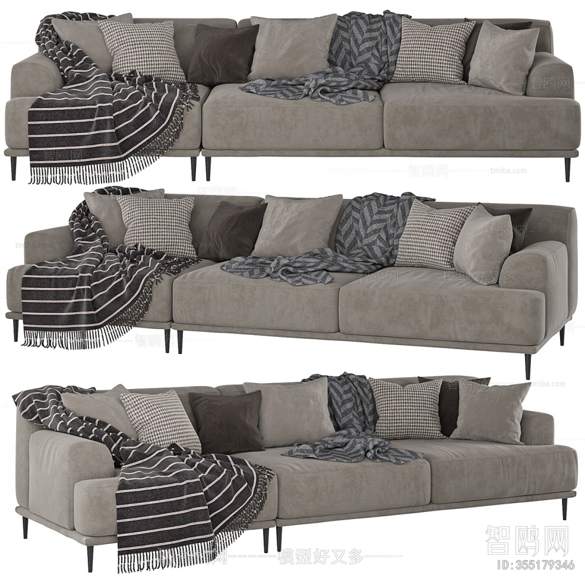 Modern Three-seat Sofa