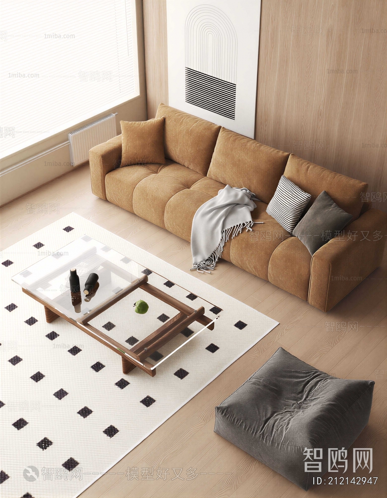 Modern Three-seat Sofa