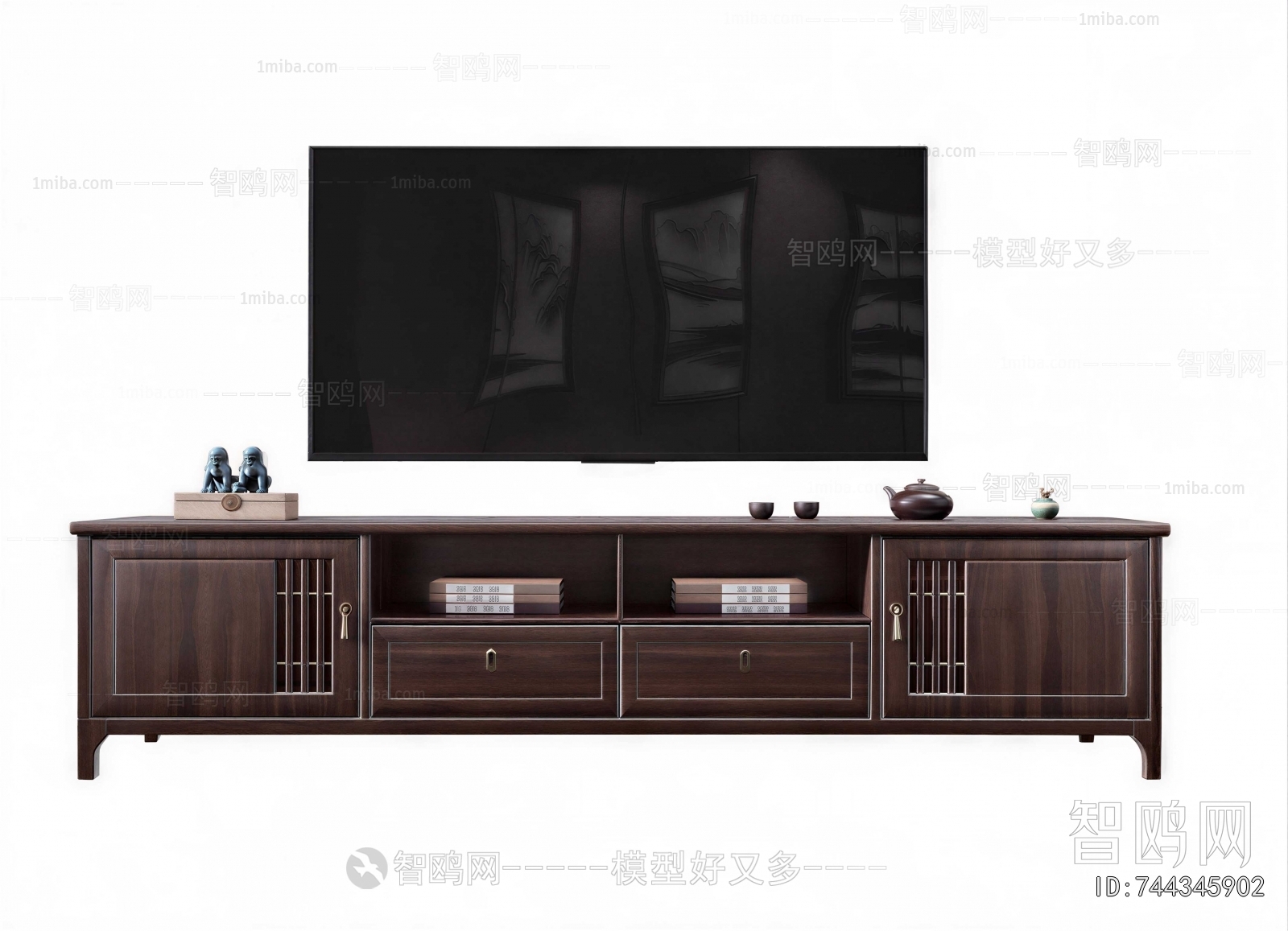 New Chinese Style TV Cabinet