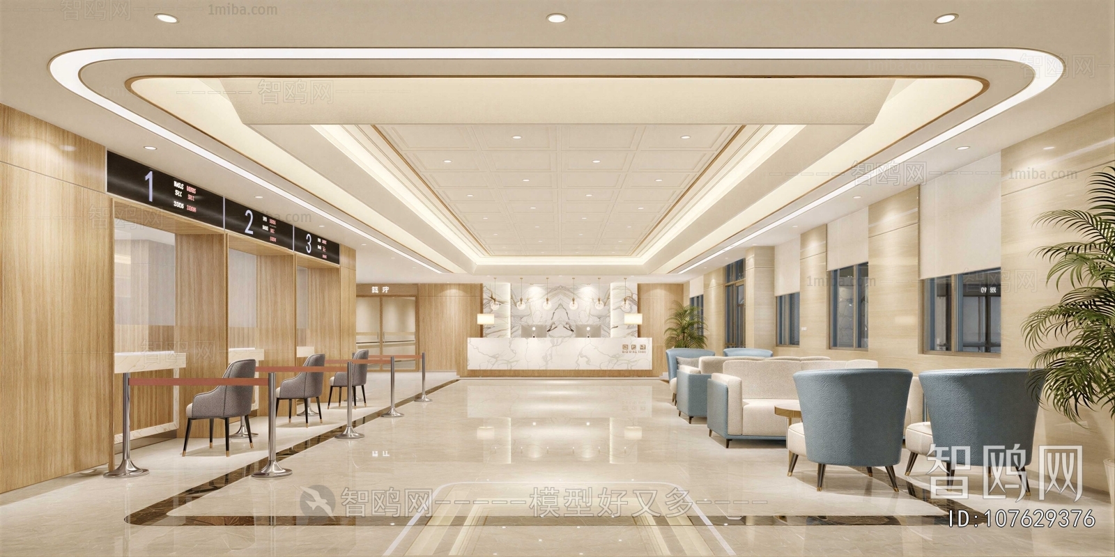 Modern Hospital Hall