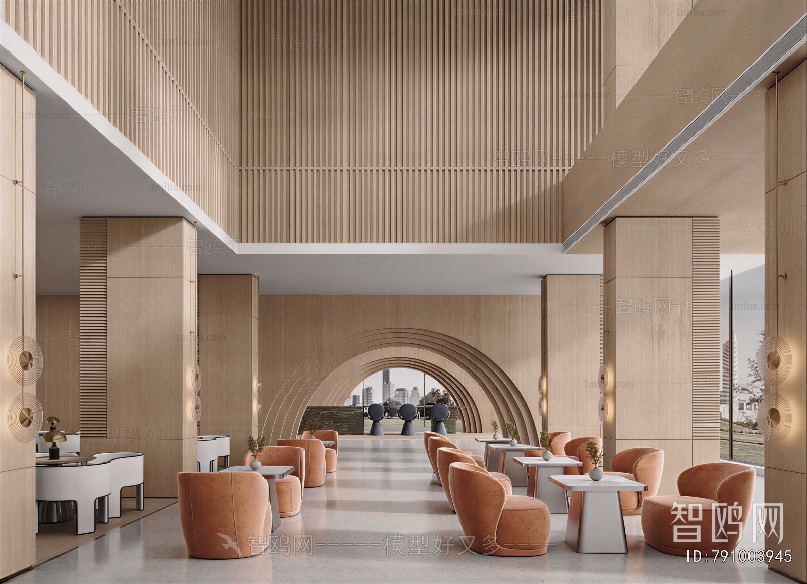 Modern Office Reception Desk