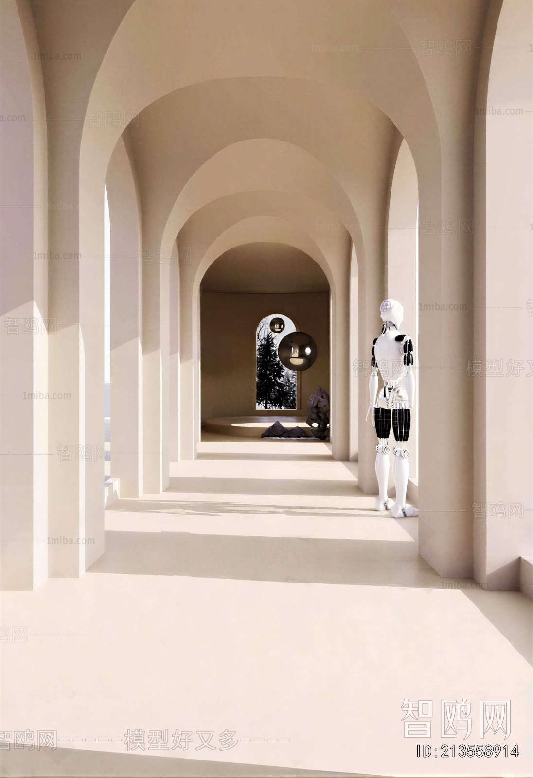 Wabi-sabi Style Corridor