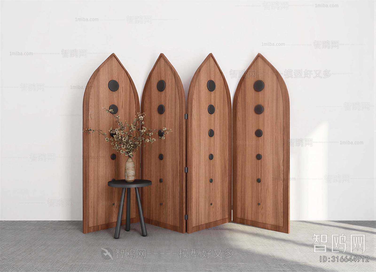 Modern Wooden Screen Partition